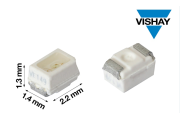 Vishay lanceert miniled pakket, hoge helderheid, kleine blauwe en pure groene LED